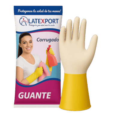 Guantes Doméstico Corrugado Calibre 18 Gris