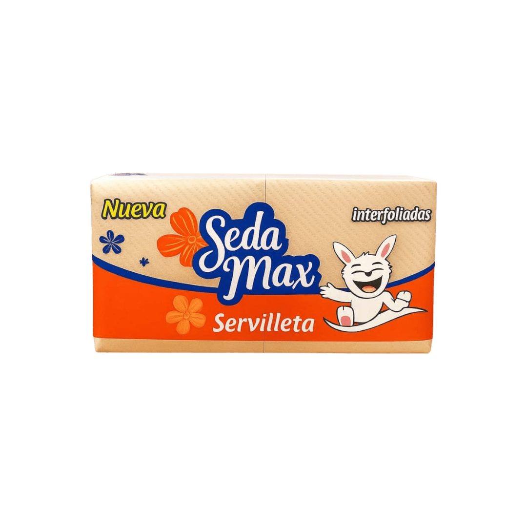 Servilletas Cortadas Seda Max Natural 330uds