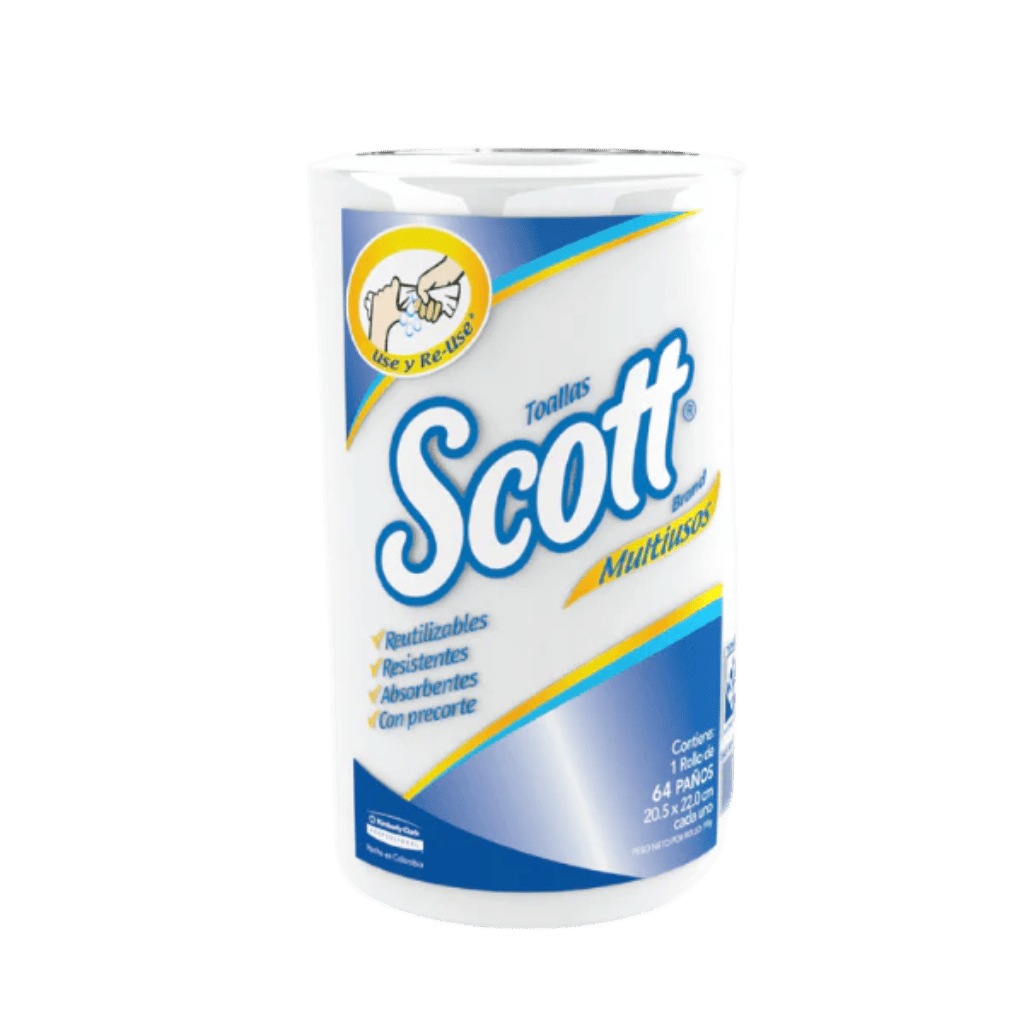 Toalla De Cocina Scott Multiusos x 64 Hojas
